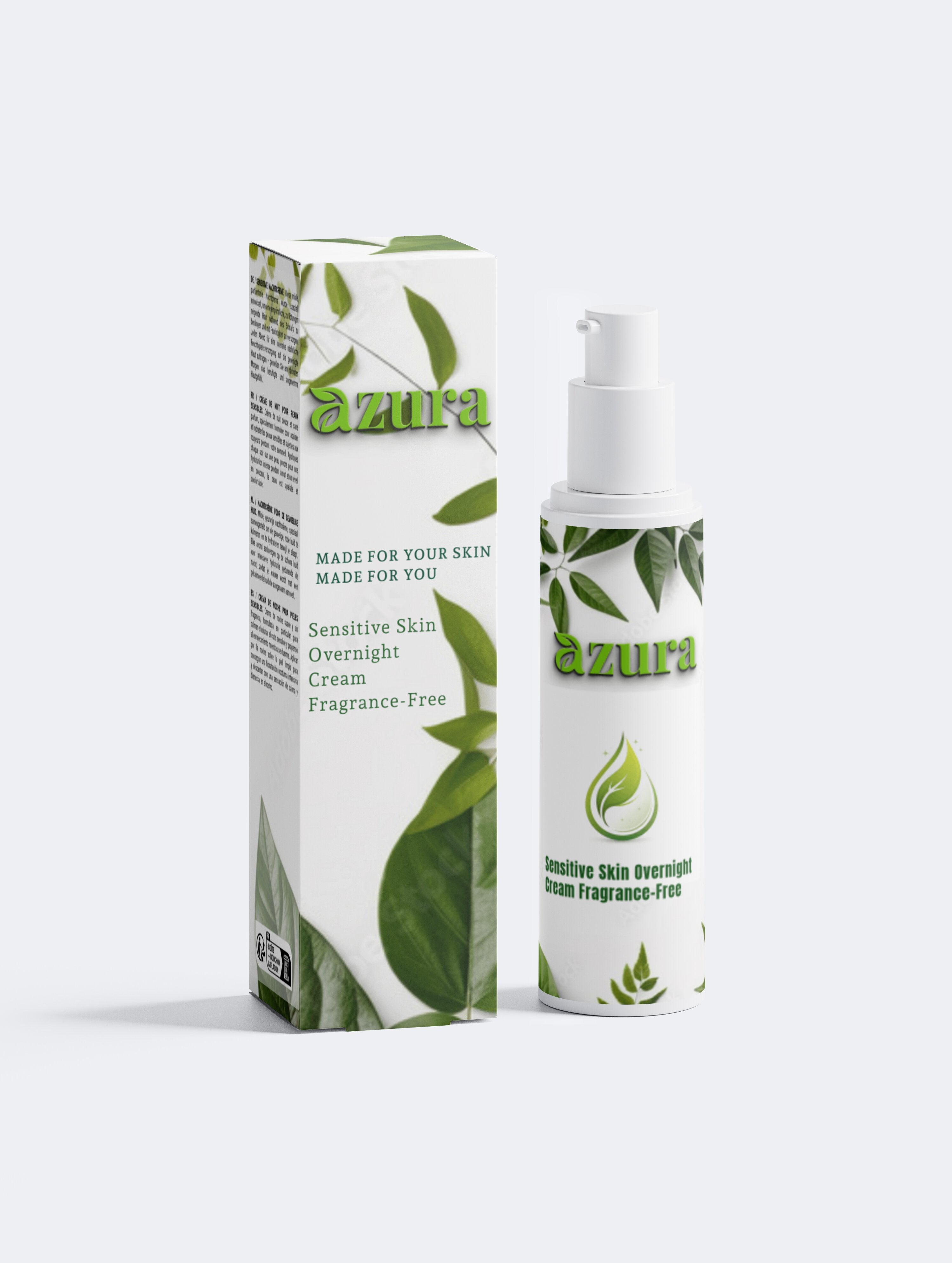 Sensitive Skin Overnight Cream, Fragrance-Free